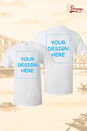 Unisex White Customize Single T-shirt