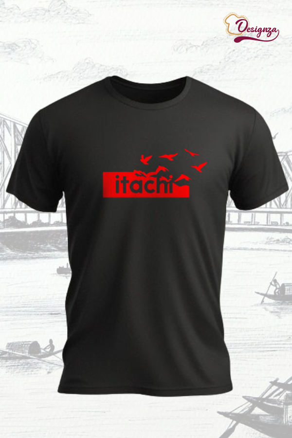 Bio-Wash Cotton T-Shirt with Itachi Print – Premium Anime Merchandise - Image 2